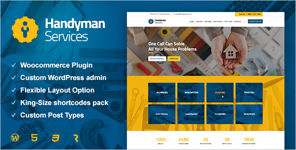 Handyman Services WordPress Theme