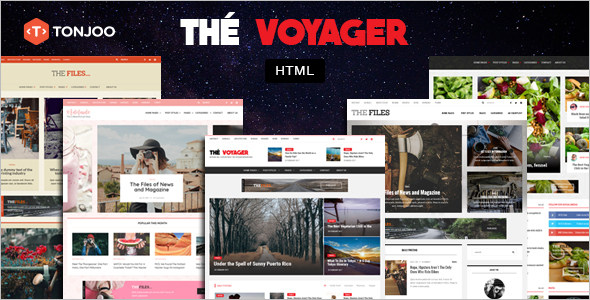 Magazine and Blog HTML Template