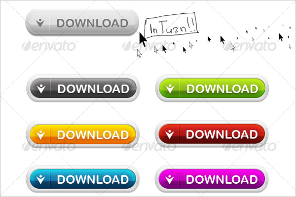 Metal Download Button Template