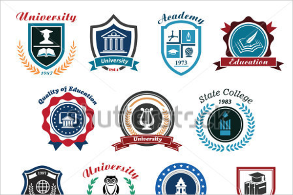 Minimal School Badges Design
