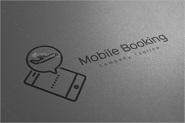 Mobile Online Travel Booking Logo Design