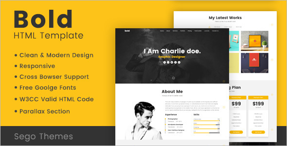 18+ Portfolio HTML Templates Free Download Website Themes