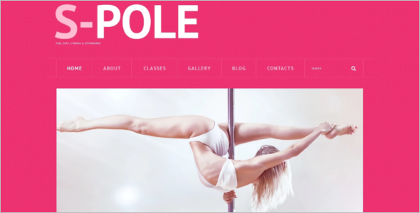 Pole Dance School WordPress Theme