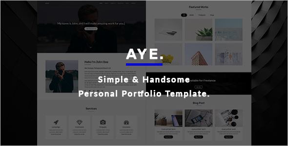 18+ Portfolio HTML Templates Free Download Website Themes