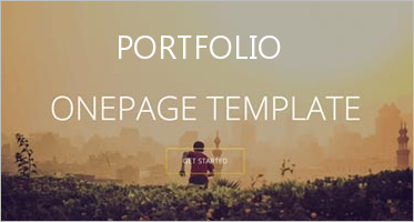 30+ Responsive One Page Portfolio Templates