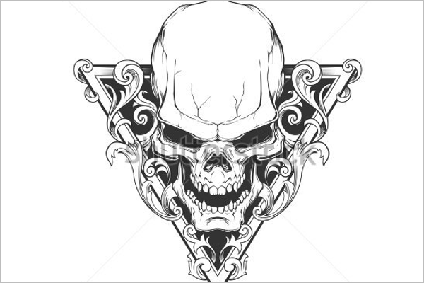 Sample Skull Tattoo Design