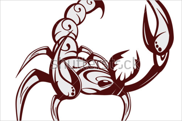 Scorpion Icon Tattoo Design