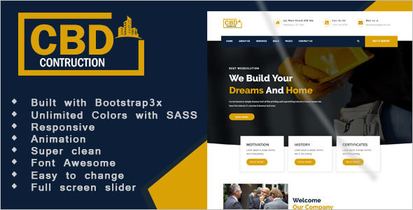 26+ Building & Construction HTML5 Templates Free & Premium Themes