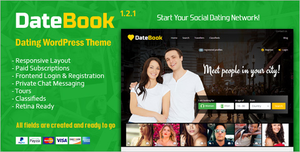 Social Dating WordPress Theme