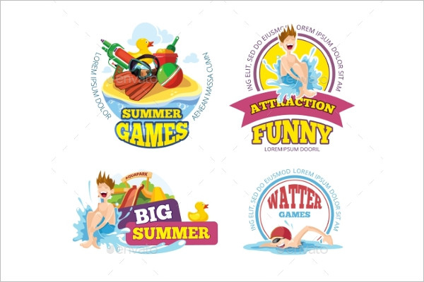 Summer Logo label Design
