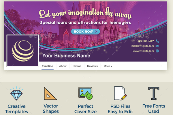 Travel Agency Facebook Cover Template