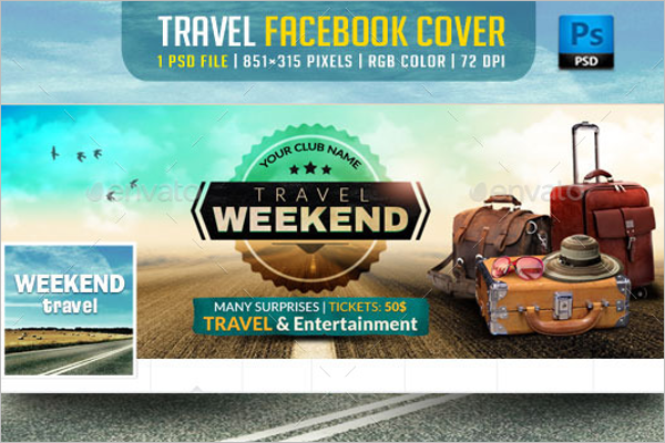 Travel Facebook Cover Holiday Template