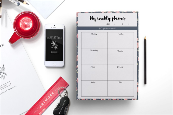 A4 Daily Planner Template