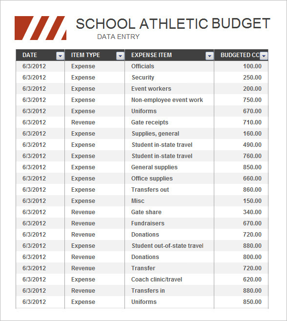 Athletic Budget Free Download