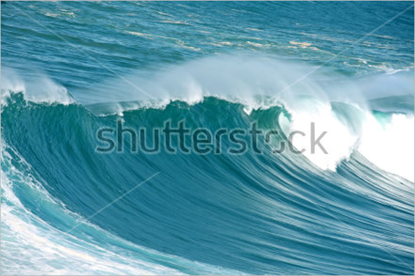 Atlantic Ocean Wave Background