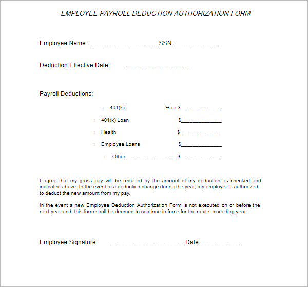 Authorization Letter Form PDF