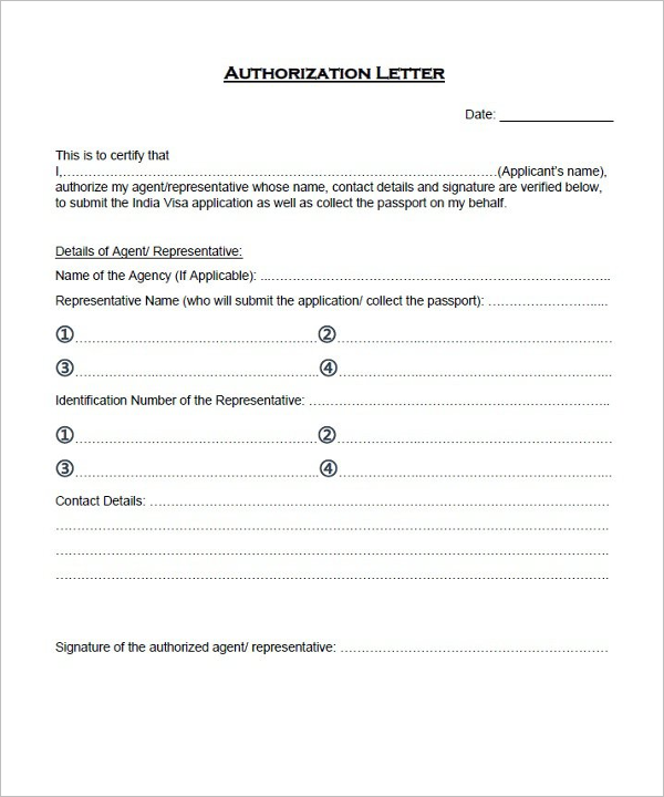 Authorization Letter for New Business