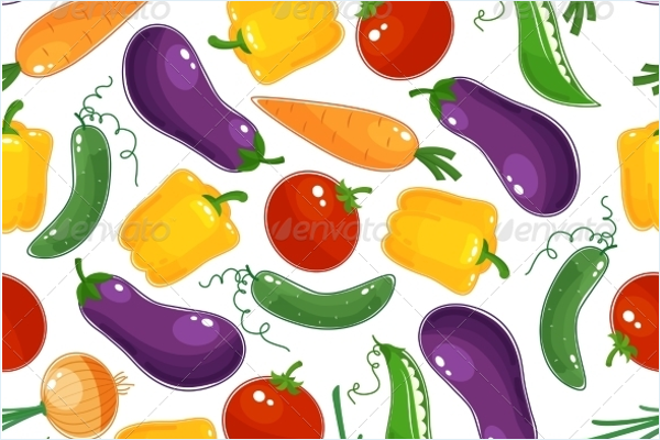 Background Pattern Of Fresh Vegetables