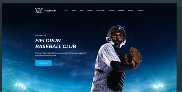 Baseball HTML CMS 3 Template