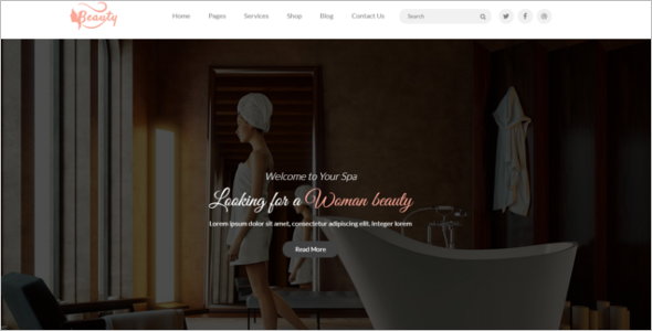 BeautyÂ Salon Website Template