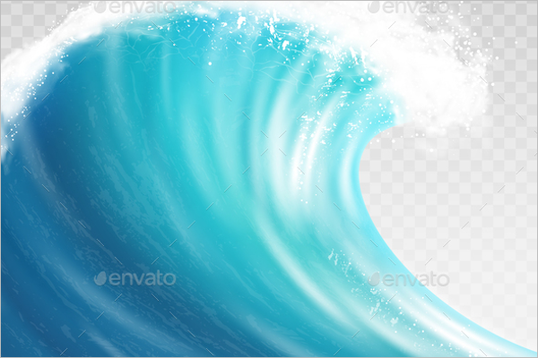 Big Ocean Wave Background