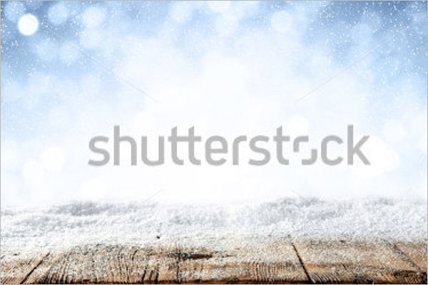 Blurred Background Snow Design