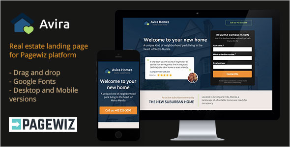 Business Real Estate Pagewiz Template