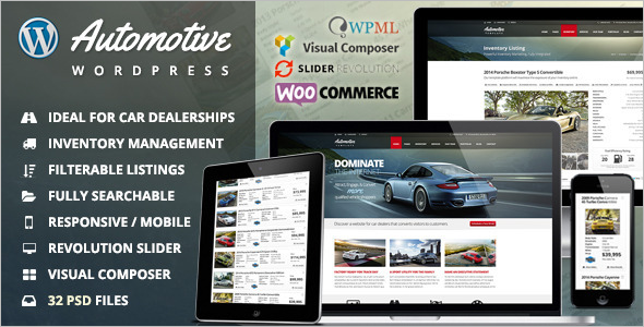 Car Dealership WordPress Theme