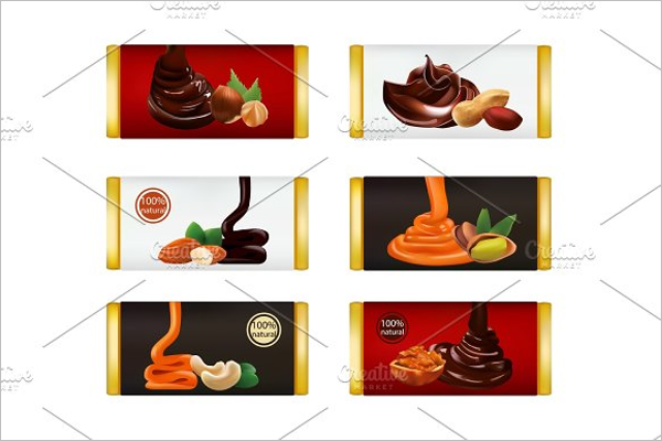 Chocolate Bar Isolated Template