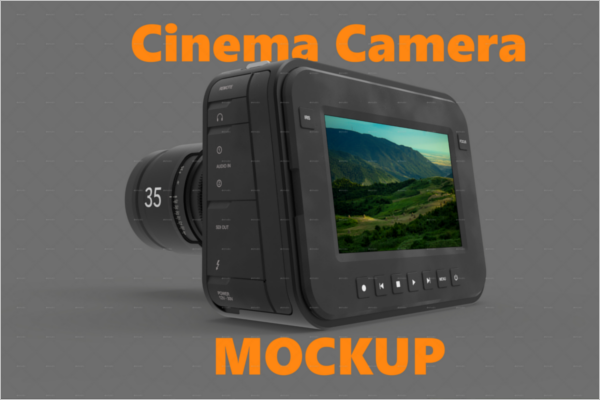 Cinema Camera Mockup