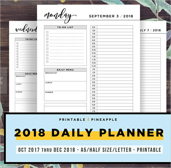 Daily Planner PSD Template