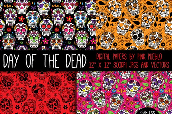 Dead Skulls Pattern Design