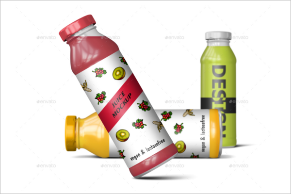 DeliciousÂ Juice Bottle Mockup Design