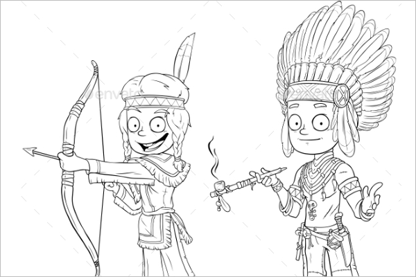 Editable Warrior Cartoon Character