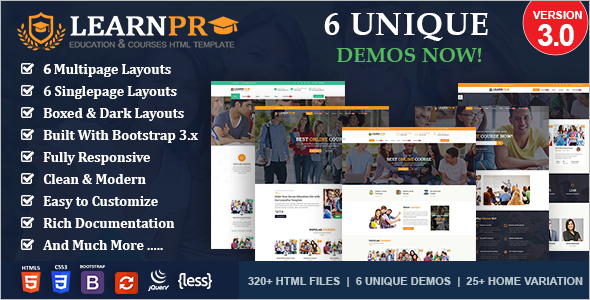 30+ Education HTML Templates Free & Premium Themes