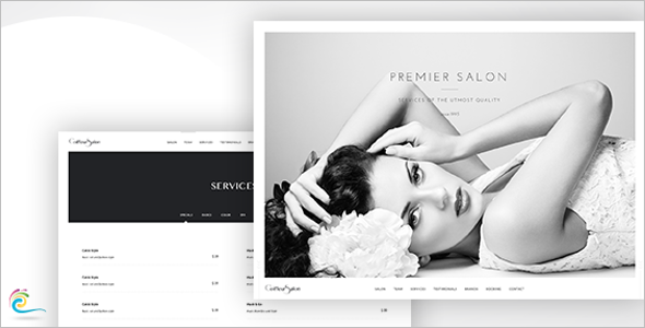 Elegant Beauty Salon Website Template