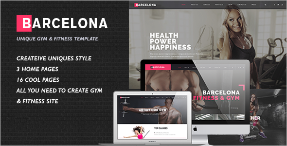 Fitness Centers HTML Template