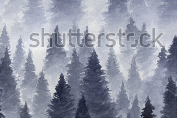 Foggy Winter Background Design
