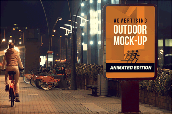 Free Outdoor Ad Mockup Template
