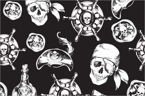 Free Skull Seamless Pattern