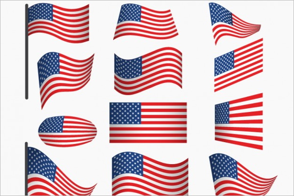 Free USA Flag Vector Design