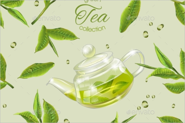Green Tea Leaves Pattern
