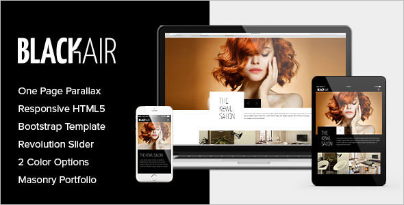 Hair ColorÂ Salon Website Template