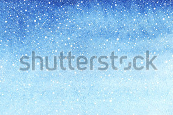 Horizontal Winter Background Design