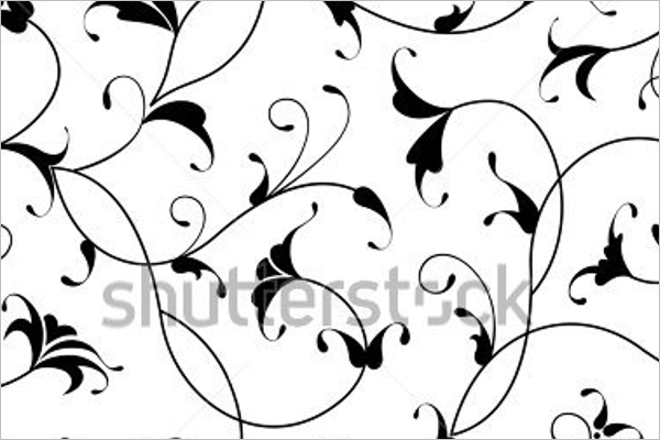 Isolated Floral Pattern Design