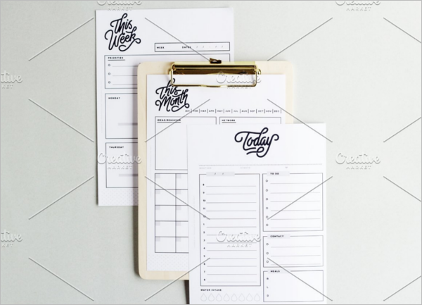 Isolated Planner Template Bundle