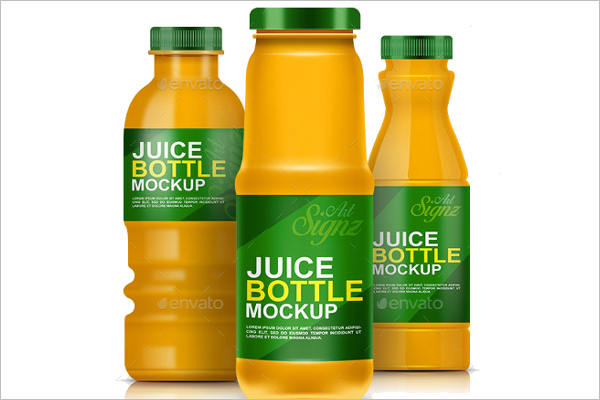Juice Bottle Mockup Design