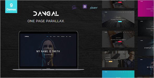 Minimal One Page Parallax Template
