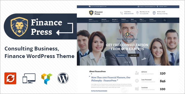 Modern Consultant Business WordPress Theme