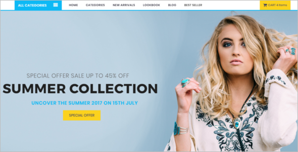 Multipage Fashion Store Website Template